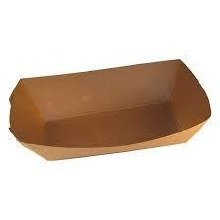 Food Tray, Kraft Paper, 3lb - 1000/CS - SOLD BY CASE (02086) (HPE-TRAY-3LB)