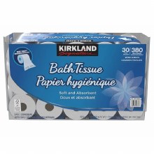 KS Toilet Paper (Bath Tissue), 2-ply, 380ct, 30-pack (XXXXX)