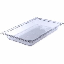 Carlisle Clear Plastic Insert, Cold Food Pan, 2.5" Deep, Full Size (84472)