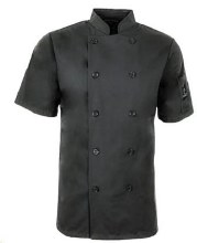 Coloured Chef Coats Charcoal Unisex 5353SS  (XS TO XL)