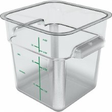 Squares Polycarbonate Food Storage Container 4 qt - Clear - 1/EACH (1195107) (89223)