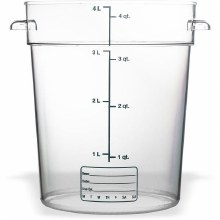 StorPlus Round Food Storage Container 4 qt - Clear - 1/EACH (1076407) (68032)