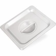 DuraPan Stainless Steel Steam Table Hotel Pan Handled Cover 1/6 Size - 1/EACH (607160C) (65864)