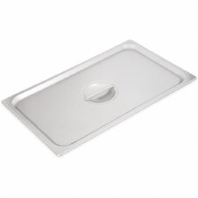 DuraPan Stainless Steel Steam Table Hotel Pan Handled Cover Full-Size - 1/EACH (607000C) (63245)