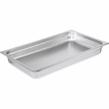 DuraPan Light Gauge Stainless Steel Steam Table Hotel Pan Full-Size, 2.5" Deep - 1/EACH (607002) (34242)