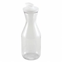 Winco Polycarbonate 1qt Decanter with Flip Top Lid - 1/EACH (PDT-10)
