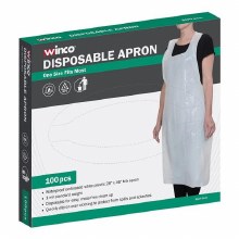 Winco Disposable Bib Apron 46" x 28" - 100/BOX (BADP-2816)