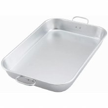 Winco Baking Pan, 17-3/4" x 11-1/2" X 2-1/4"H, rectangular, drop handles, aluminum - 1/EACH (ALBP-1218)