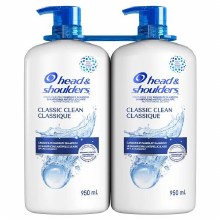 Head and Shoulders Classic Clean Anti-dandruff Shampoo - 2 x 950mL - SOLD BY PKG (09871)