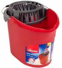 Vileda TSU 180621 Quick Wring Bucket, 10 L Capacity, Oval, Polyethylene Bucket/Pail