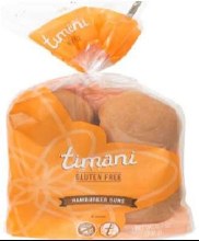 TIMANI GLUTEN FREE HAMBURGER 4 BUNS/Pack (300G)