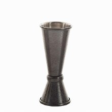 Tablecraft Premium Collection 1 oz / 1.5 oz Japanese Jigger, Acid-Etch Finish - EACH (6)