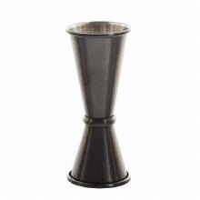Tablecraft Premium Collection 1 oz / 2 oz Japanese Jigger, Acid-Etch Finish - EACH (6)