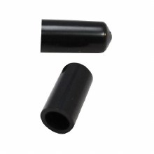 Tablecraft Dust Cap Cover for Liquor Pourers, Opaque Black - 12/PKG