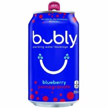 CAN - Bubly Blueberry Pomegranite - 12 x 355mL - SOLD BY CASE (16110) (PEPSI)