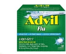Advil Flu Liqui-Gels Capsules 18ct (36) (53490)