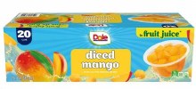 Dole Diced Mango's in Juice, 20 Ã— 107 ml (77306)