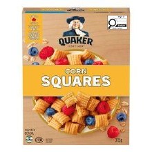 Quaker Corn Bran Toasted Squares Cereal - 375g (12) (71066)