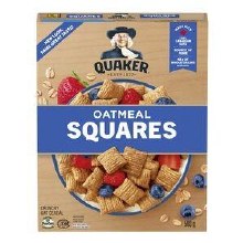 Quaker Oat Squares Cereal - 500g (12) (71056)