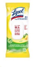 Lysol Disinfecting Wipes Citrus Scent - 30/PKG - (9)(99750)