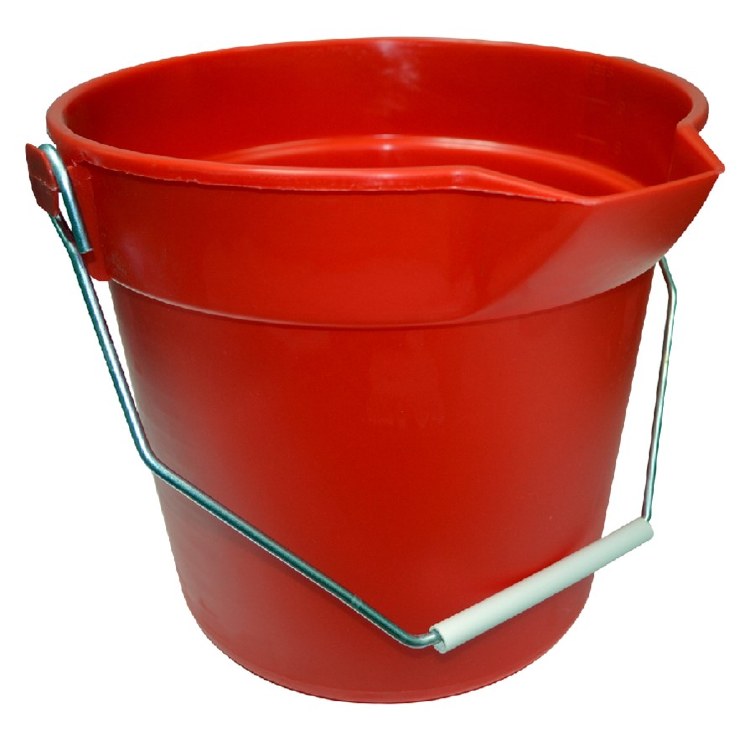 #9010 ROUND BUCKET - RED 10 QT (SANITIZER)