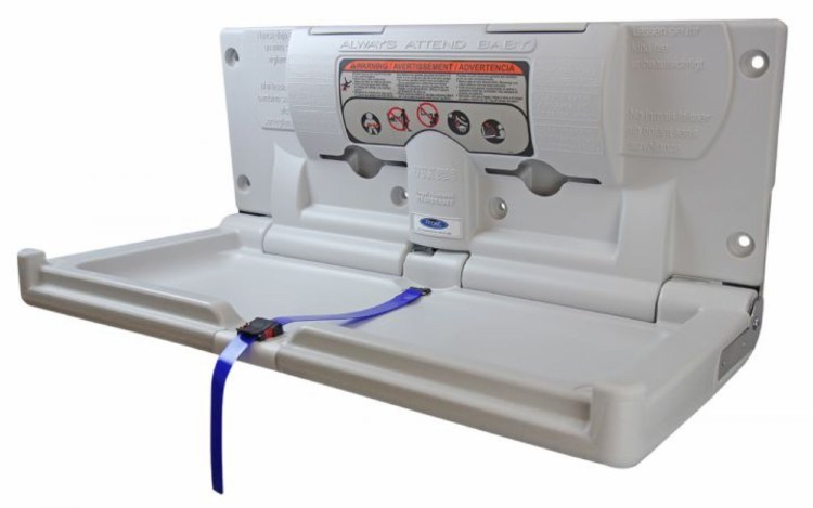 KIDZ ZONE BABY CHANGE TABLE, HORIZONTAL, WALL MOUNT