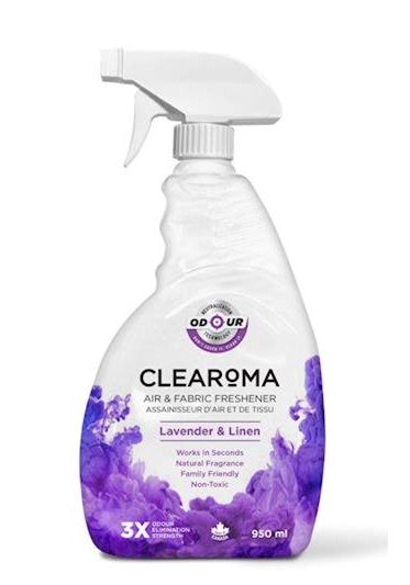 CLEAROMA LAVENDER & LINEN AIR & FABRIC FRESHENER - 950ML
