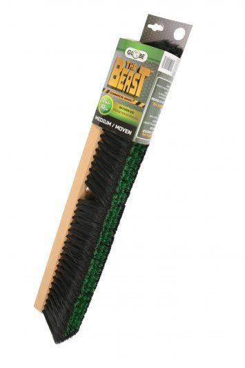 24" WOOD BLOCK COMMERCIAL PUSH BROOM HEAD - MEDIUM