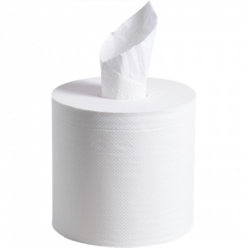 KRUGER 01320 2 PLY CENTER PULL TOWEL, WHITE (600'X6 ROLLS)