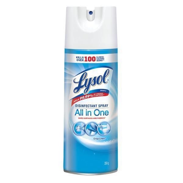 LYSOL DISINFECTANT SPRAY CRISP LINEN 12X350G