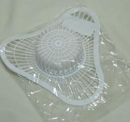 URINAL SCREEN W/BLOCK - EACH