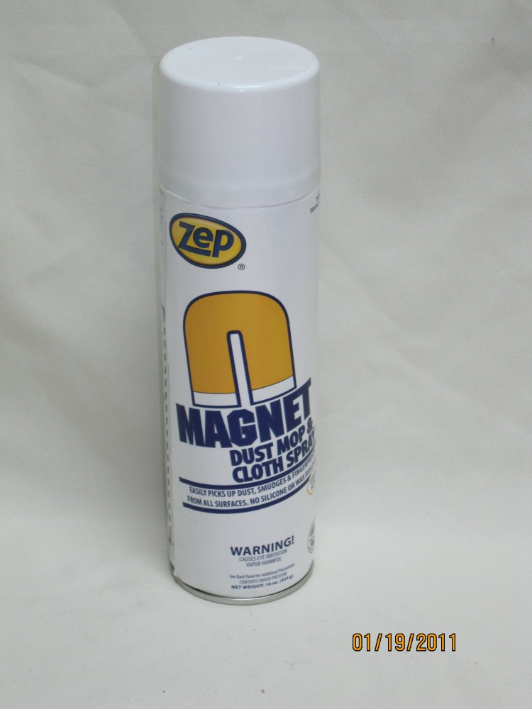 Zep Magnet Dust Mop and Cloth Spray Treatment, 16 oz. Aerosol, 12 Cans/Case