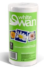 01122 WHITE SWAN PERFORATED ROLL TOWEL, 210 SHEETS/ROLL, 12 ROLLS/CASE