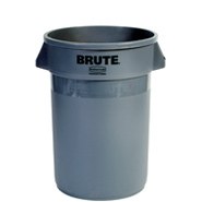 FG263200 BRUTE 32 GAL WASTE CONTAINER - GREY