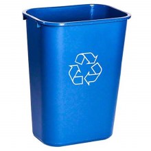 BLUE RECYCLE WASTEBASKET - 41QT