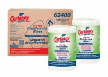 CERTAINTY BIODEGRADABLE PLUS DISINFECTANT WIPES (400 WIPESx2 ROLLS)