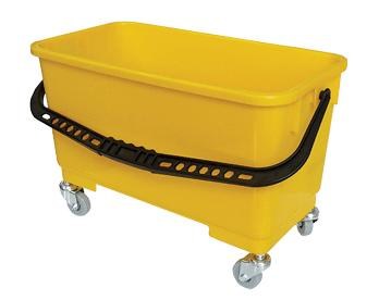 UTILITY BUCKET W/SIEVE AND CASTERS
