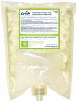 441650 CERTAINTY CLEARLY GREEN FOAM SOAP (4X1000ML)