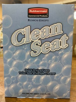 CLEAN SEAT FOAMING TOILET SEAT SANITIZER 400mLx12