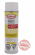 CLAIRE SPRAY Q DISINFECTANT, LEMON SCENT - 482G CLAIRE SPRAY Q DISINFECTANT, LEMON SCENT - 482G