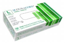 DURACORE VINYL EXAM GLOVES, LARGE PF - (100/BOX)