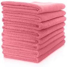 16"x16" PINK MICROCLEAN MICROFIBER CLOTH