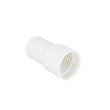 HE201  1 1/2'' HOSE CUFF - WHITE, SOFT