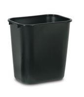 #2956 BLACK WASTEBASKET - MEDIUM