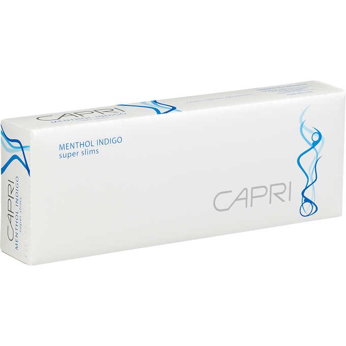 CAPRI MENTHOL INDIGO SUPER SLIMS 100 BOX