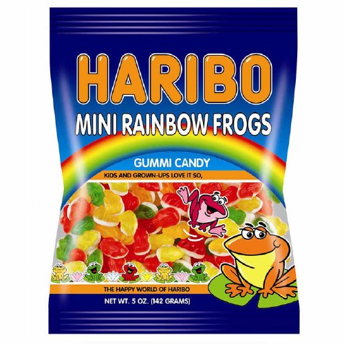 PEG HARIBO 5OZ MINI RAINBOW FROGS 1CT