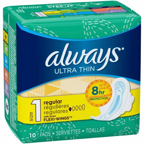 ALWAYS ULTRA THIN 3X PROTECTION LEAK FREE EACH