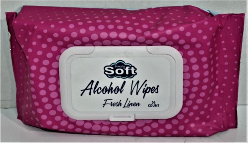 SIMPLY SOFT ALCOHOL WIPES 56PC EACH