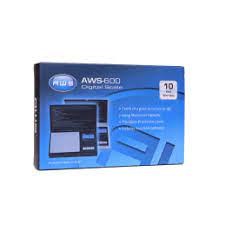 AWS-600 BLK 600X0.01GM POCKET SCAL EACH