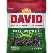 DAVID 5.25OZ JUMBO SEEDS DILL PICKLE EACH